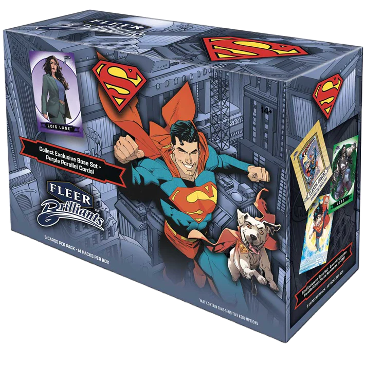 2025 Upper Deck Fleer Brilliants Superman Mega Box (14 Packs)