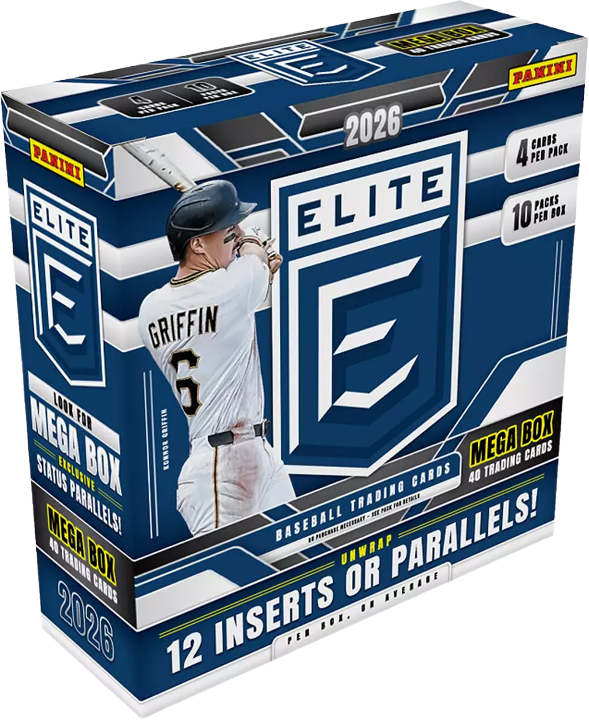 2026 Panini Donruss Elite Baseball Mega Box (10 Packs)