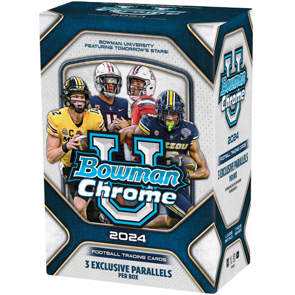 2024 Bowman Chrome U Football Value Box (7 Packs)