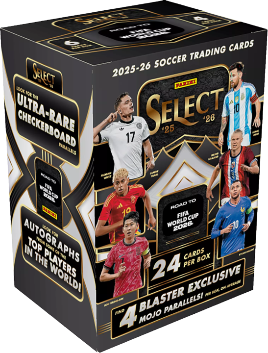 2025-26 Panini Select Road to the World Cup Soccer Blaster Box (6 Packs)