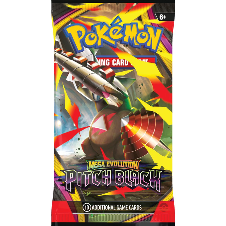 Pokemon: Mega Evolution PITCH BLACK English Booster Pack (10 Cards)