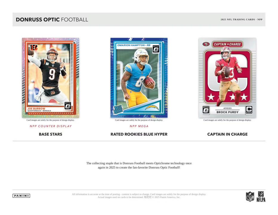 2025 Panini Optic Football Blaster Pack (4 Cards)