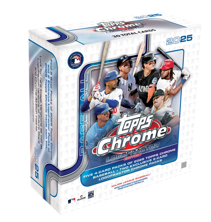 2025 Topps Chrome Logofractor Baseball Mega Box (7 Packs)