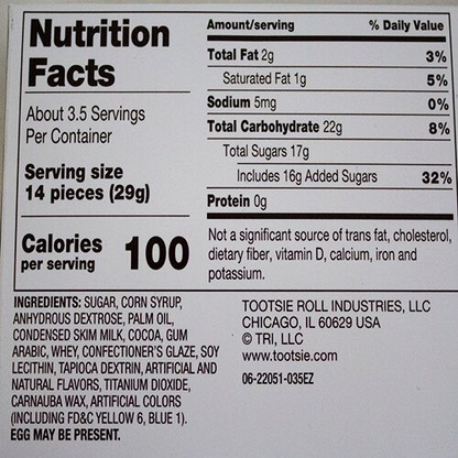 Tootsie Roll Mini Bites Chocolate (3.5oz Box)