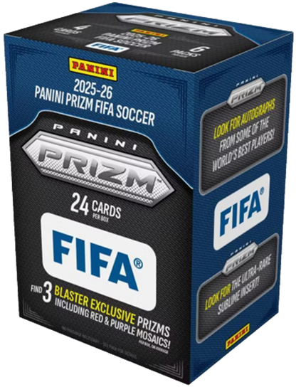 2025-26 Panini Prizm FIFA Soccer Blaster Box (6 Packs)