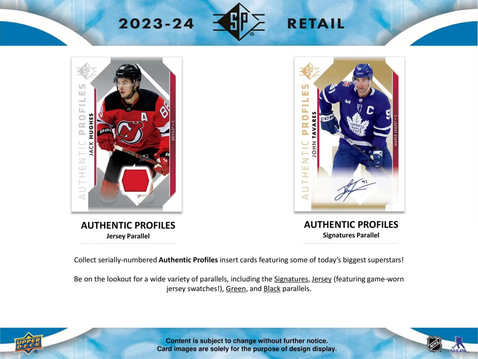 2023-24 Upper Deck SP Hockey Blaster Box (8 Packs)