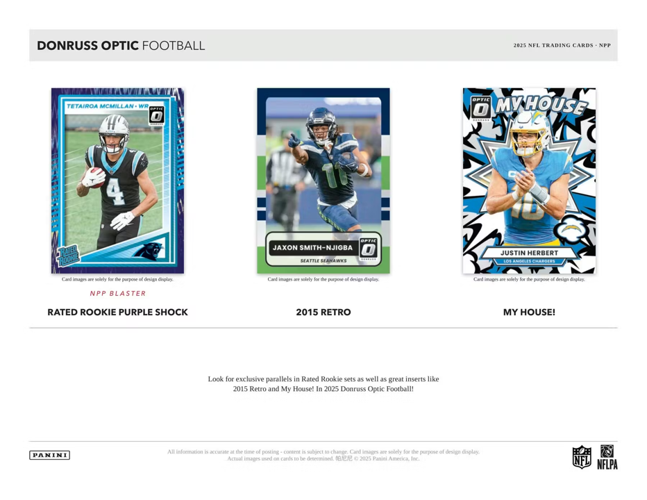 2025 Panini Optic Football Blaster Pack (4 Cards)