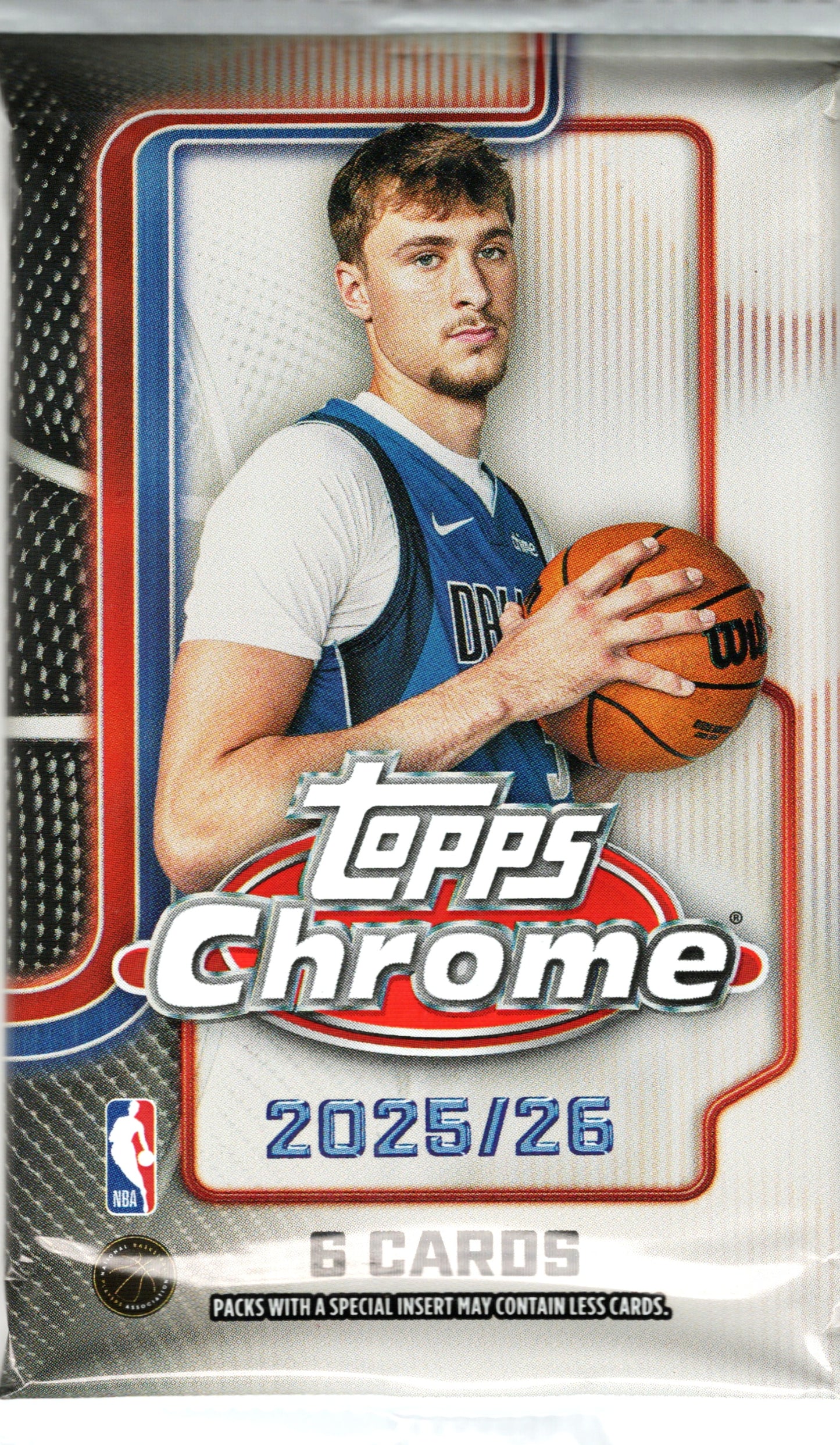 2025-26 Topps Chrome Basketball Mega Box Pack (6 Cards)