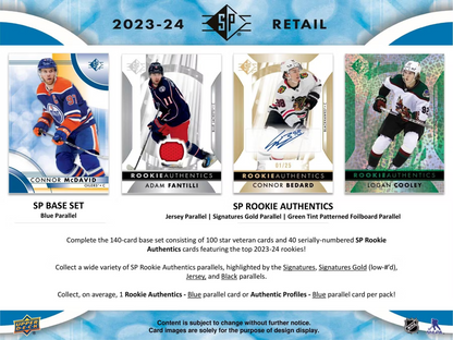2023-24 Upper Deck SP Hockey Blaster Box (8 Packs)
