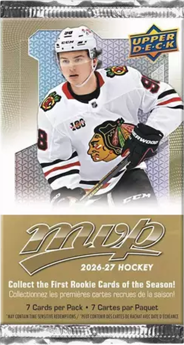 2026-27 Upper Deck MVP Hockey Blaster Pack (7 Cards))