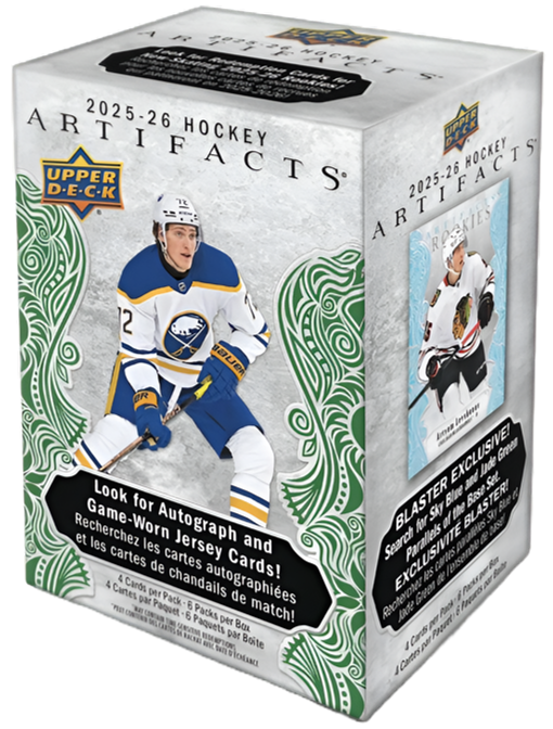 2025-26 Upper Deck Artifacts Hockey Blaster Box (6 Packs)