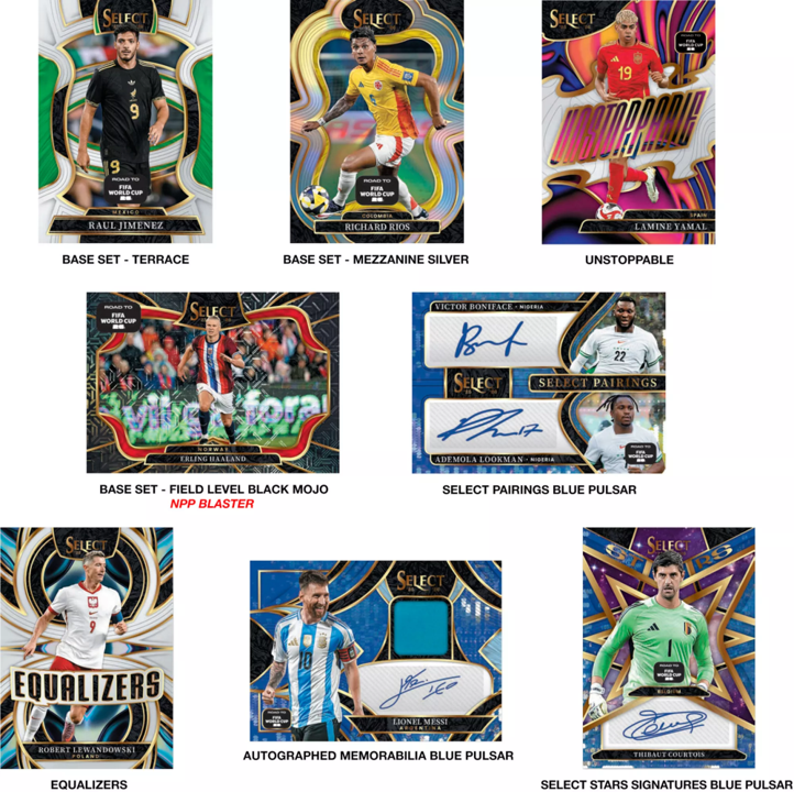 2025-26 Panini Select Road to the World Cup Soccer Blaster Box (6 Packs)