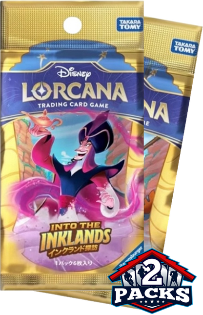 Disney Lorcana: Into the Inklands (JPN) Booster 2pk (6 Cards Each)