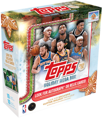 2025-26 Topps Holiday Basketball Mega Box (10 Packs)