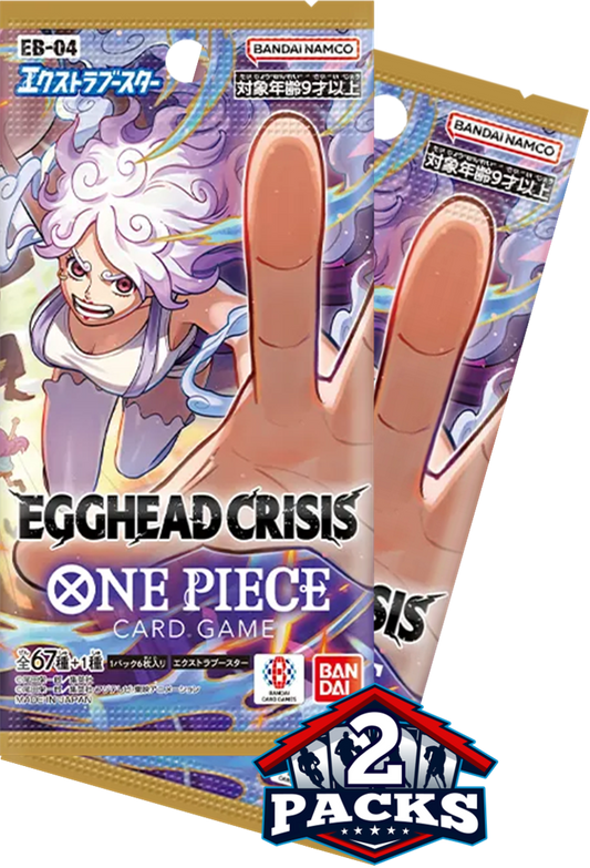 One Piece EB04: EGGHEAD CRISIS Japanese Booster 2pk (6 Cards)