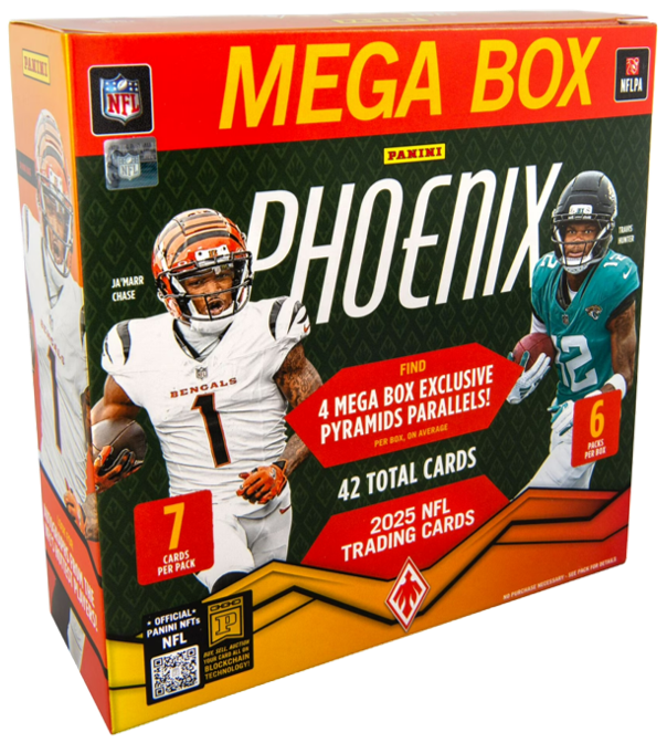 2025 Panini Phoenix Football Mega Box (6 Packs)