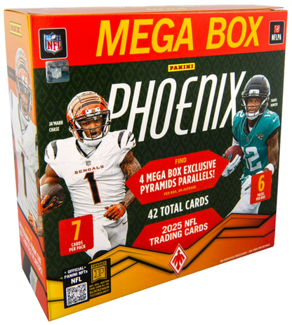 2025 Panini Phoenix Football Mega Box (6 Packs)