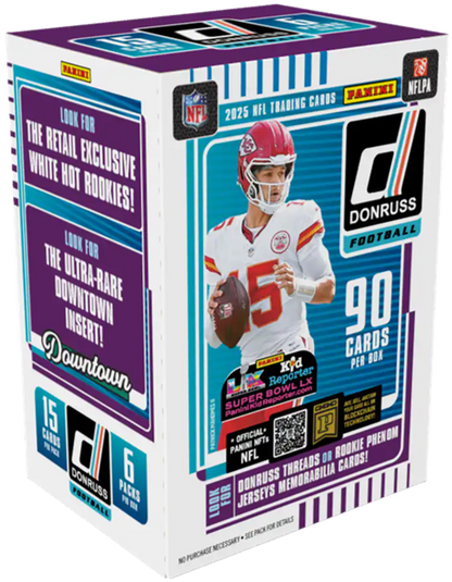 2025 Panini Donruss Football Blaster Box Pack (15 Cards)