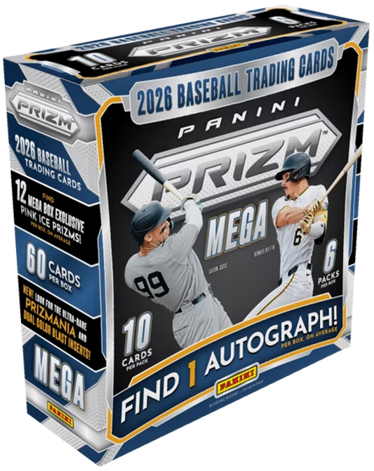 2026 Panini Prizm Baseball Mega Box (6 Packs)