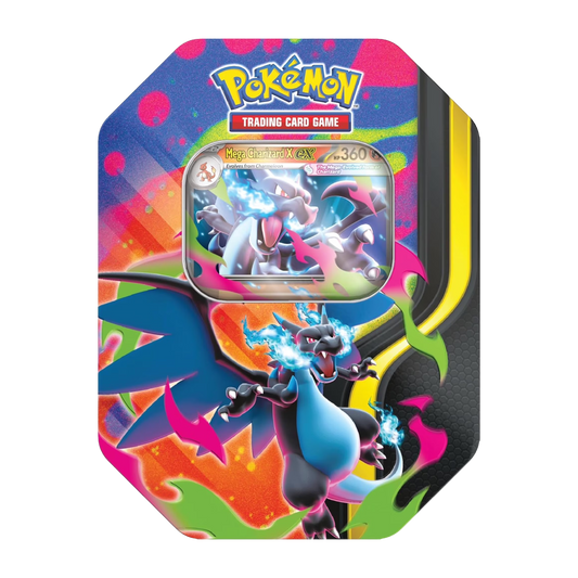 Pokemon: Mega Charizard Tin (4 Packs)