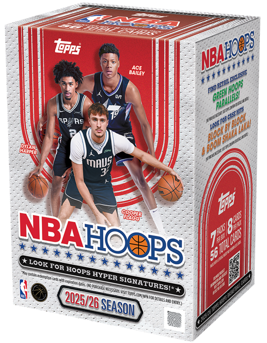 2025-26 Topps NBA Hoops Basketball Value Box (7 Packs)
