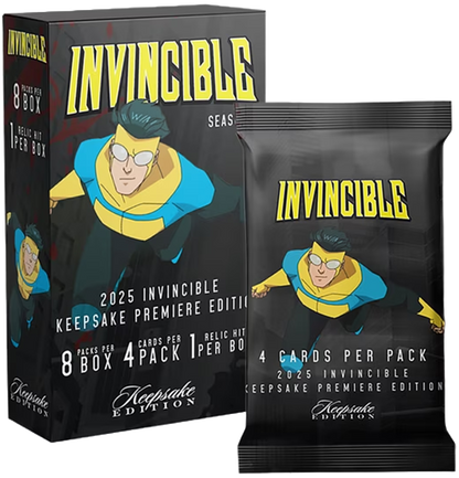2025 Invincible Season 1 Keepsake Premiere Blaster Box (8 Packs)