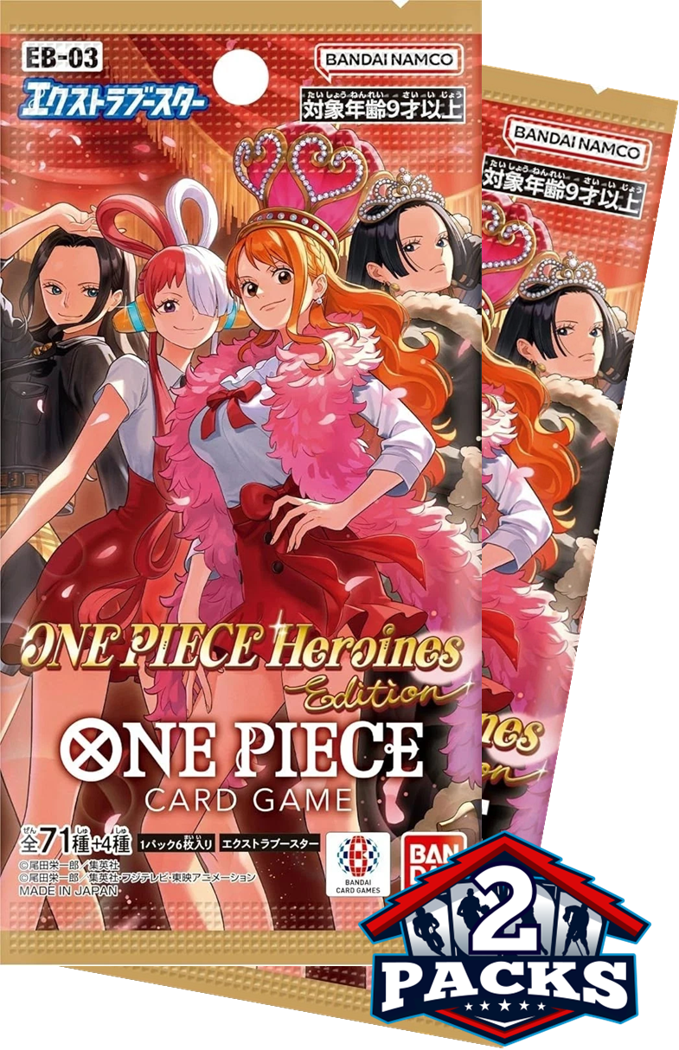 One Piece: Heroines Edition (EB03) Japanese Booster 2pk (6 Cards)