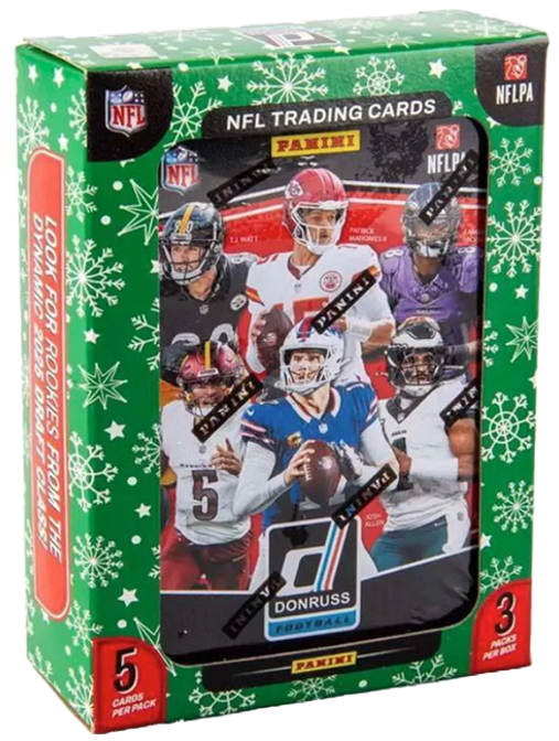 2025 Panini Donruss Football Holiday Tin (3 Packs)
