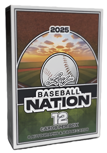 2025 Leaf Baseball Nation Hobby Box (12 Cards)