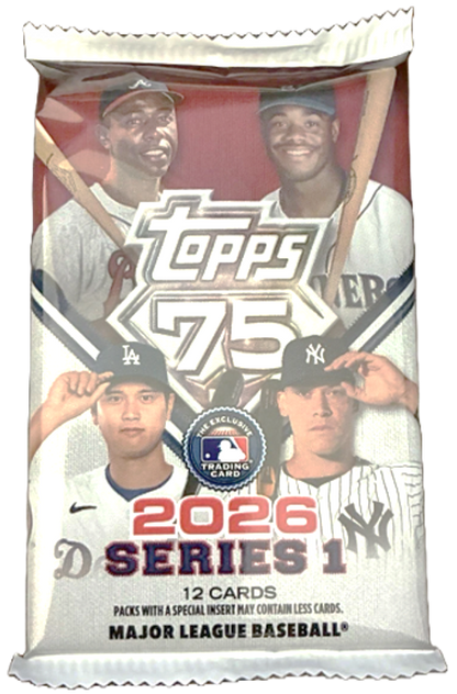 2026 Topps Series 1 Baseball Blaster Pack (12 Cards)