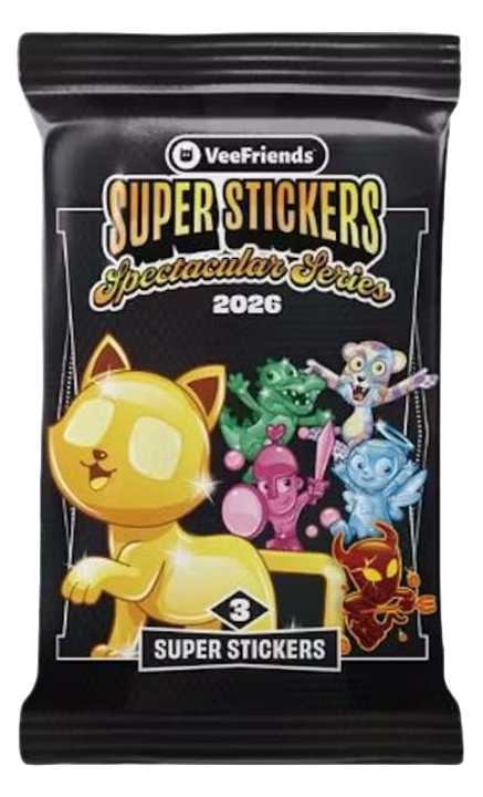2026 VeeFriends Super Stickers Spectacular Series Hobby Pack (3 Stickers)