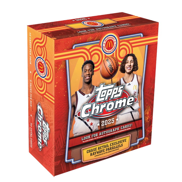 2025 Topps Chrome McDonalds All American Basketball Mega Box (5 Packs)