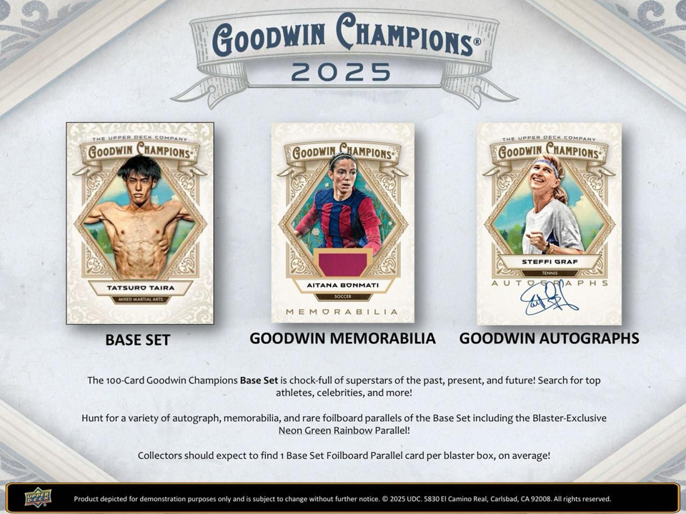 2025 Upper Deck Goodwin Champions Blaster Pack (5 Cards)