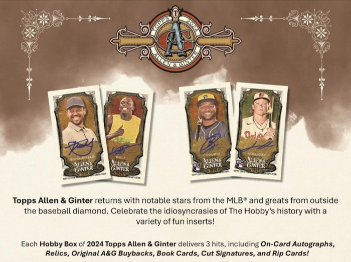 2024 Topps Allen & Ginter Baseball Hobby Pack (8 Cards)