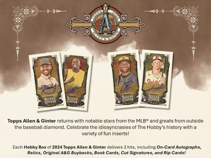 2024 Topps Allen & Ginter Baseball Hobby Pack (8 Cards)