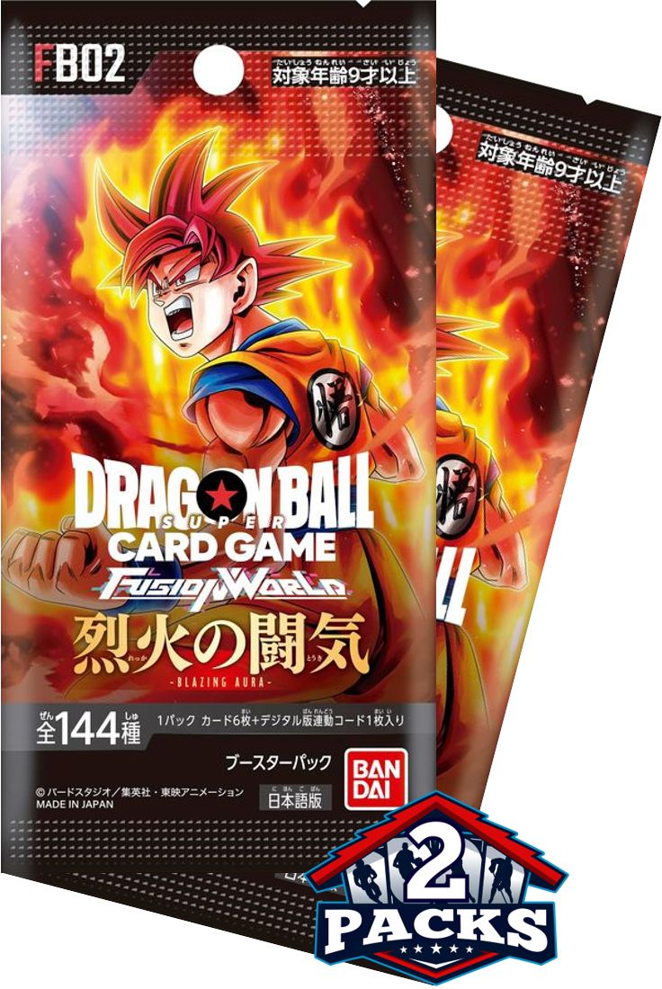 Dragon Ball Super: Fusion World - BLAZING AURA (FB02) Japanese Booster 2pk (6 Cards)