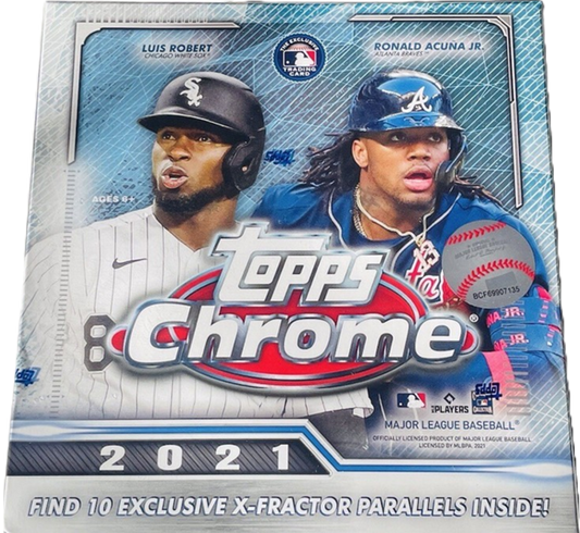 2021 Topps Chrome Baseball Monster Box (10 Packs)