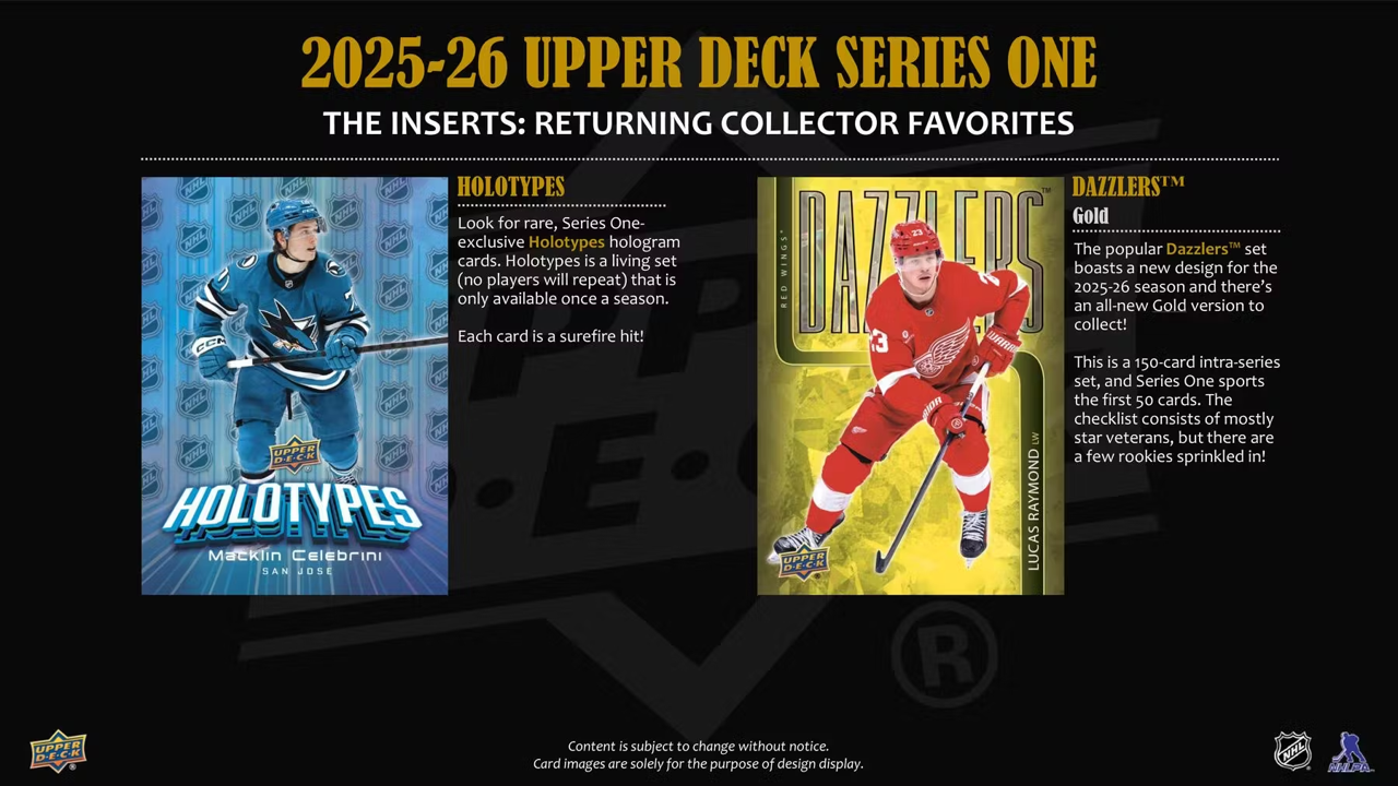 2025-26 Upper Deck Series 1 Hockey Tin (8 Packs)