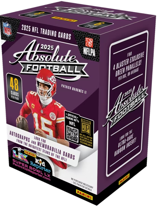 2025 Panini Absolute Football Blaster Box (6 Packs)