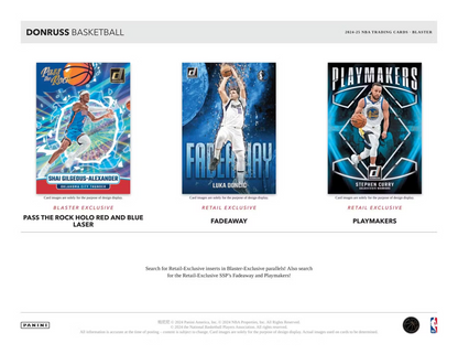 2024-25 Panini Donruss Basketball Blaster Box (6 Packs)