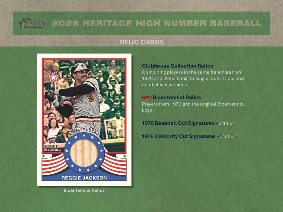 2025 Topps Heritage High Number Baseball Hobby Pack (8 Cards)