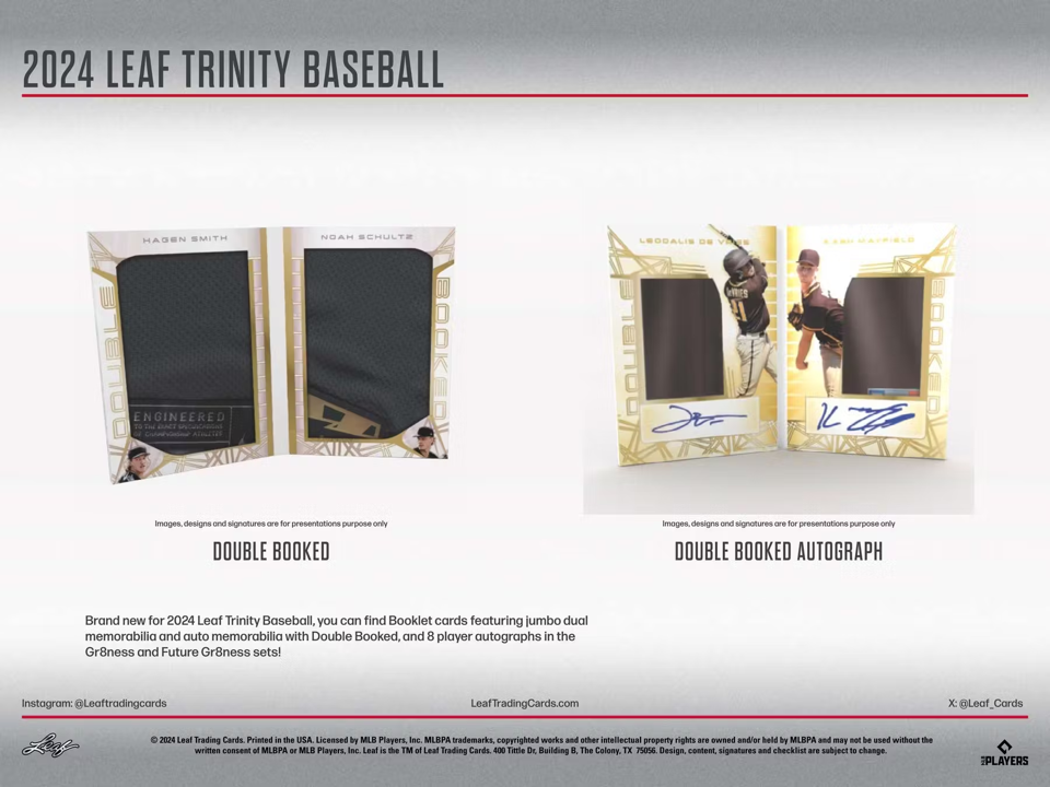 2024 Leaf Trinity Baseball Hobby Box (8 Cards)