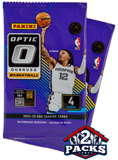 2024-25 Panini Optic Basketball Retail 2pk (4 Cards Each)