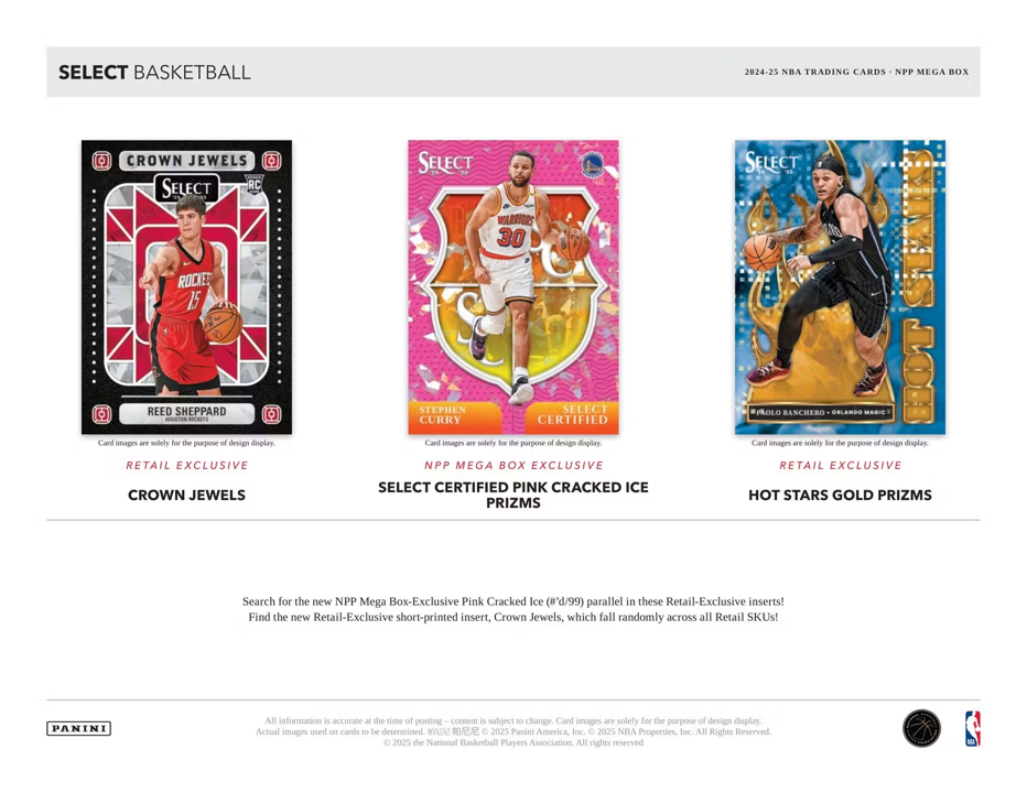 2024-25 Panini Select Basketball Mega Box (10 Packs)