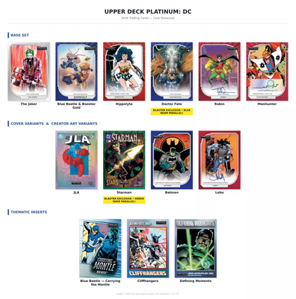 2026 Upper Deck Platinum DC Blaster Box (4 Packs)