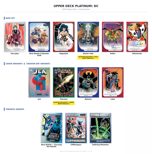 2026 Upper Deck Platinum DC Blaster Box (4 Packs)