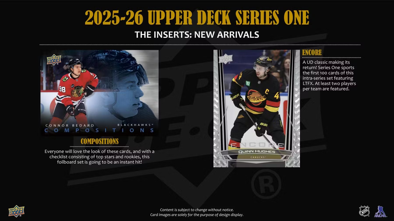 2025-26 Upper Deck Series 1 Hockey Tin (8 Packs)