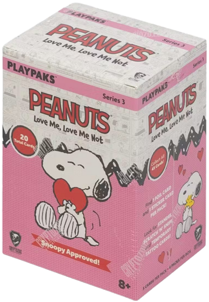 2025 Peanuts Playpaks Love Me, Love Me Not Blaster Box (4 Packs)