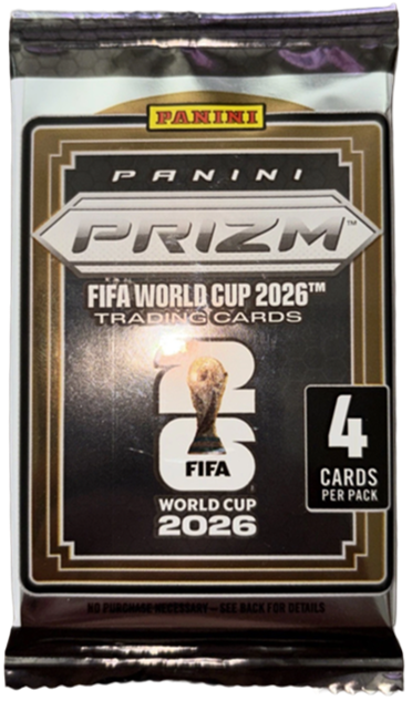 2026 Panini Prizm FIFA World Cup Soccer Retail Pack (4 Cards)