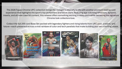 2026 Topps Chrome UFC Value Box (6 Packs)